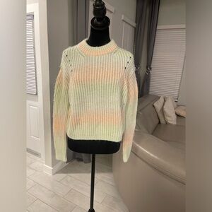 La Ligne Space Dye Wool Blend Knit Sweater S
